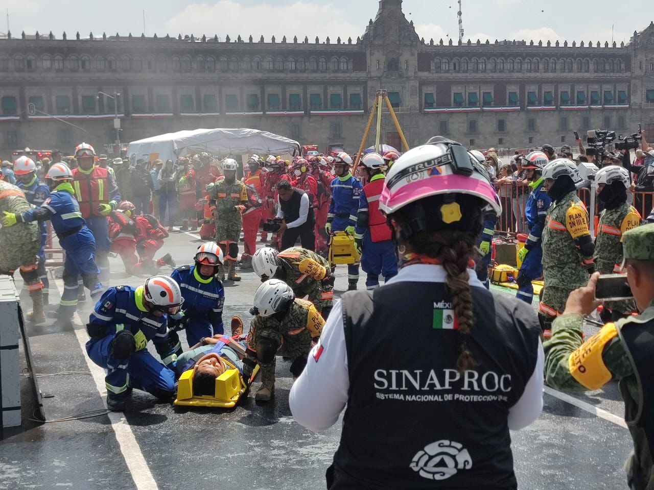 Participación en el zócalo